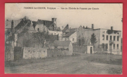 Frasnes Lez-Couvin - Vue De L'entrée De Frasne Par Couvin ... Destructions WW1 - 1921  ( Voir Verso ) - Couvin