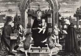 CARTOLINA  FAENZA,EMILIA ROMAGNA-PINACOTECA-SCALETTI-MADONNA IN TRONO-STORIA,MEMORIA,CULTURA,BELLA ITALIA,NON VIAGGIATA - Faenza