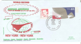 CONCORDE AEROGRAMME NEW YORK RECORD MONDIAL TOUR DU MONDE  31 H 27 Mn - Andere & Zonder Classificatie