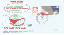 CONCORDE AEROGRAMME NEW YORK RECORD MONDIAL TOUR DU MONDE  31 H 27 Mn - Sonstige & Ohne Zuordnung