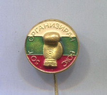 Boxing Box Boxen Pugilato - Bulgaria Federation Association, Vintage Pin  Badge  Abzeichen - Boxen