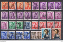 HONG-KONG:  1966/72  ELIZABETH  II°  -  LOT  33  USED  REP. STAMPS  -  P. 14 1/2 X 14  -  YV/TELL. 194 A//205 A - Oblitérés