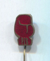 Boxing Box Boxen Pugilato - PZB  Poland  Federation Association, Enamel Vintage Pin  Badge  Abzeichen - Boxe