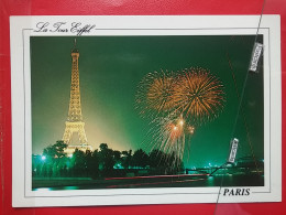 KOV 11-73 - PARIS, La Tour Eiffel, FIREWORKS, VATROMET, D'ARTIFICE PYROTECHNIE, To President Yugoslavia Milosevic - Tour Eiffel