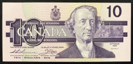 CANADA 10 Dollars 1989 Pick#96a A.unc Lotto.4578 - Canada