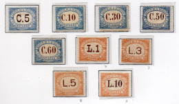 1925 San Marino - Segnatasse 19 - 27 Serie Completa Nuovi MLH* - Portomarken