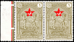 Turkey 1929 1ghr Child Welfare Pair Unmounted Mint. - Unused Stamps