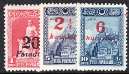 Turkey 1929 Provisionals Unmounted Mint. - Ungebraucht