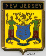 CAL205  - PLAQUE CALANDRE AUTO - NEW JERSEY - Otros & Sin Clasificación