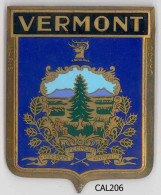 CAL206  - PLAQUE CALANDRE AUTO - VERMONT - Other & Unclassified