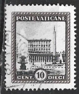 Città Del Vaticano, 1933 - 10c Giardini E Medaglioni - Nr.20 Usato° - Gebraucht