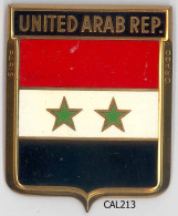 CAL213  - PLAQUE CALANDRE AUTO - UNITED ARAB REP - Otros & Sin Clasificación