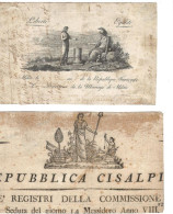 Reppublica Cisalpina 17 Vignettes ( Découpages ) - Historical Documents