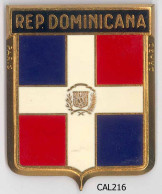 CAL216  - PLAQUE CALANDRE AUTO -  REP DOMINICAN - Altri & Non Classificati