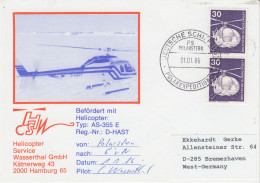 Germany Heli Flight From Polarstern To Georg Von Neumayer ANT-IV Diff Ca Ca Polarstern 01.01.1986 (ST159) - Voli Polari