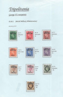 George Vl  Low Values (15) Overprinted     BMA   TRIPOLITANIA   MINT Hinged - Unused Stamps