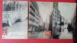 Lot De 8 Cartes Sur La Crue De 1910 - Überschwemmung 1910