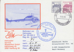 Germany Heli Flight From Polarstern  To Georg Von Neumayer  ANT-IV Diff Ca Ca Polarstern 01.01.1986 (ST159C) - Vols Polaires