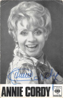 ANNIE CORDY- AUTOGRAPHE - Sänger Und Musikanten