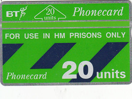 BT  Phonecard - HM Prisons (Green Band) - Superb Fine Used Condition - Prisons