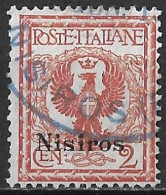 DODECANESE 1912 NISIROS 2 Ct. Redbrown  Vl. 1 Used - Dodekanesos