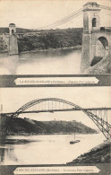 La Roche Bernard * L'ancien Et Le Nouveau Pont Suspendu * Cpa 2 Vues - La Roche-Bernard