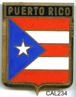 CAL234  - PLAQUE CALANDRE AUTO - PUERTO RICO - Enameled Signs (after1960)