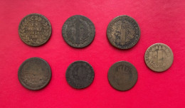 Beau Lot De 7 Monnaies Anciennes Diverses, à Découvrir - Sonstige & Ohne Zuordnung