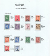 GB  George Vl Stamps Overprinted KUWAIT (14) Mint Hinged  - See Notes &  Scan - Nuevos
