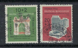 ● Germania 1953 ֍ Expo Filatelica IFRABA ֍ Francoforte Sul Meno ● N. 57 / 58 Usati ● Cat. 55 € ● Lotto N. 4963 ● - Gebraucht