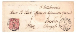 1871, "WILDENFELS", Besserer Nachverwendeter Sachsen Stempel Auf NDP Umschlag Nach Dresden - Saxe