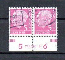 Bund 1954 Freimarke 179 Waagerechte Paar Mit HAN (715 270 2) Luxus Gebraucht - Gebraucht