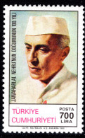 Turkey 1989 Birth Centenary Of Jawaharlal Nehru Unmounted Mint. - Unused Stamps