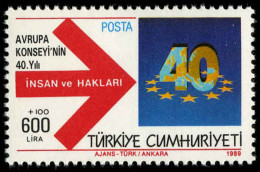 Turkey 1989 Council Of Europe Unmounted Mint. - Unused Stamps