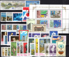 Turkey 1990 Year Set Unmounted Mint. - Unused Stamps