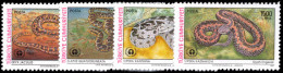 Turkey 1991 World Environment Day. Snakes Unmounted Mint. - Unused Stamps