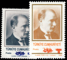 Turkey 1996 Ataturk Postcard Stamps Unmounted Mint. - Nuevos