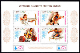 Turkey 1996 Olympics Souvenir Sheet Unmounted Mint. - Ungebraucht