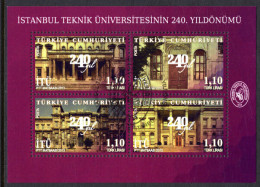 Turkey 2013 240th Anniversary Of Istanbul Technical University Souvenir Sheet Fine Used. - Usados