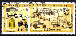 Turkey 2013 Europa. Postal Vehicles Fine Used. - Gebruikt