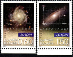 CEPT / Europa 2009 Bulgarie N° 4222_a Et 4223_a ** Astronomie - Galaxie M31 Et IC 242 Du Carnet - 2009