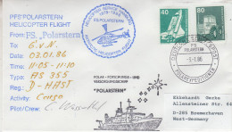 Germany ANT-IV Heli Flight From Polarstern To Georg Von Neumayer Ca Polarstern 03.01.1986 (ST163C) - Polar Flights