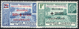 Wallis And Futuna 1944 Oeuvres Coloniales Lightly Mounted Mint. - Unused Stamps