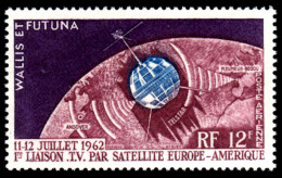 Wallis And Futuna 1962 TV Satellite Lightly Mounted Mint. - Neufs
