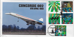 GB 2002 CIRCUS, CAMBRIDGE STAMP CENTRE CONCORDE OFFICIAL FDC, 0NLY 50 PRODUCED - 2001-10 Ediciones Decimales