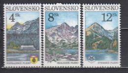 Slovakia 1996 - Mountain Lakes, Mi-Nr. 260/62, MNH** - Nuevos