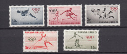 Ruanda - Urundi  Ocb Nr:  219 - 223 ** MNH  (zie Scan) Olympic - Ungebraucht