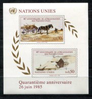 UNO-GENF Block 3, Bl.3 Mnh - 40 Jahre UNO, 40 Years Of UN, Quarantième Anniversaire - UN GENEVA / ONU GENÈVE - Blocks & Sheetlets