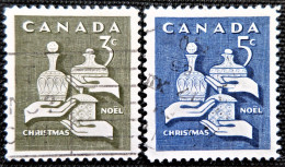 Canada 1965 Christmas  Y&T  N°  367 Et 368 - Gebruikt