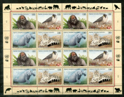 UNO-GENF 227-230 KB Mnh - Gorilla, Falke, Manatee, Schneeleopard, Falcon, Snow Leopard, Faucon - UN GENEVA / ONU GENÈVE - Blocs-feuillets